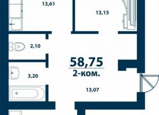 Продам 2-ком. квартиру, 58.8 м2, Республика Башкортостан