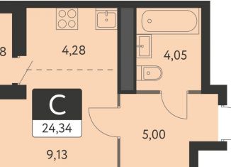 Продам квартиру студию, 23.4 м2, Екатеринбург, метро Чкаловская