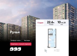 Продается квартира студия, 22.6 м2, Санкт-Петербург, метро Академическая