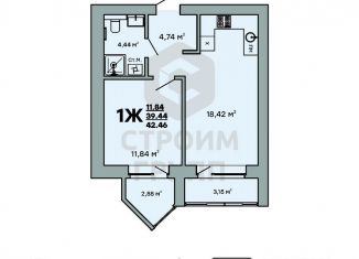 Продаю 1-комнатную квартиру, 42.5 м2, Ковров, улица Строителей, 43/1