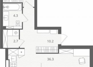 Продается 2-комнатная квартира, 69.2 м2, Калининград, Стекольная улица, 41