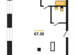 Продажа 1-комнатной квартиры, 67.3 м2, Казань, проспект Альберта Камалеева, 1, ЖК Лазурные Небеса