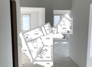 Продажа 3-комнатной квартиры, 127.3 м2, Санкт-Петербург, улица Кустодиева, 7к2, Выборгский район