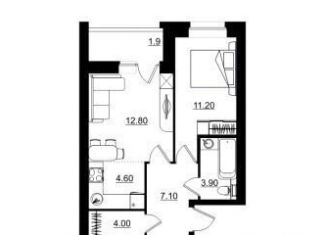 Продается двухкомнатная квартира, 45.5 м2, Киров, Октябрьский район