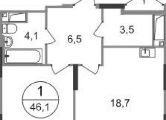 Продажа 1-ком. квартиры, 46.1 м2, Московский, ЖК Первый Московский