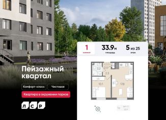 1-ком. квартира на продажу, 33.9 м2, Санкт-Петербург, метро Гражданский проспект