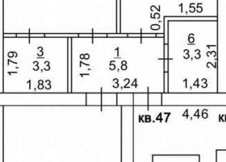 Продам 2-комнатную квартиру, 71.6 м2, Ростовская область, улица Металлургов, 5