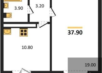 Продажа однокомнатной квартиры, 37.9 м2, Воронеж, улица Шидловского, 28