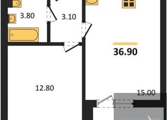 Продажа 1-комнатной квартиры, 36.9 м2, Воронеж