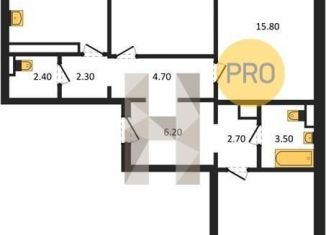 Продажа 3-комнатной квартиры, 85.9 м2, Воронеж, улица Шишкова, 140Б/16