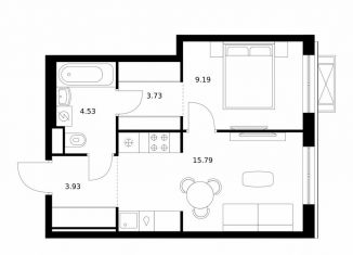 Продам 1-комнатную квартиру, 37.2 м2, Бурятия, улица Шмидта, 37А