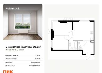 Продается двухкомнатная квартира, 50.5 м2, Москва, метро Тушинская, Волоколамское шоссе, 71/13к1