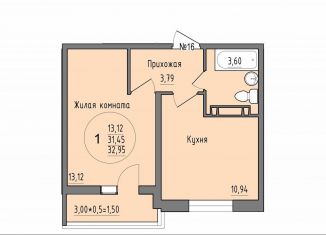 Продаю 1-комнатную квартиру, 33 м2, Краснодар, Карасунский округ