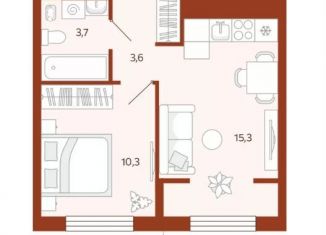 Продается 1-ком. квартира, 32.8 м2, Тюмень, улица Новаторов, 30