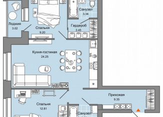 Продаю трехкомнатную квартиру, 68 м2, Кировская область