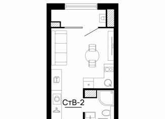 Продается квартира студия, 20.2 м2, Астрахань