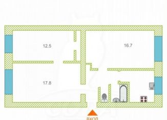 Продается 3-комнатная квартира, 59 м2, рабочий посёлок Винзили, Заводская улица, 18