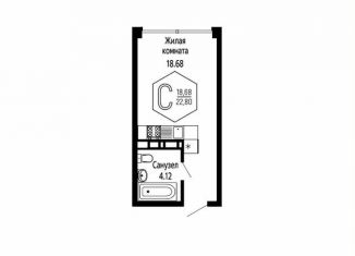 Продам квартиру студию, 22.8 м2, Краснодар, микрорайон Черемушки, Обрывная улица, 22/1
