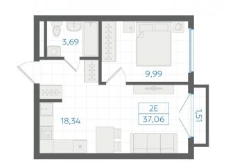 Продам 1-комнатную квартиру, 36 м2, Екатеринбург, Ленинский район