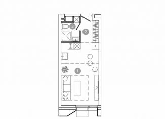 Продам квартиру студию, 24.7 м2, Москва