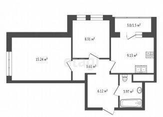 Продаю 2-ком. квартиру, 48 м2, Пенза, улица Студёный Кордон, 48