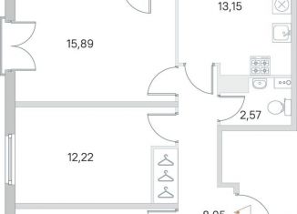 Продажа 3-комнатной квартиры, 69.7 м2, посёлок Стрельна, ЖК Любоград