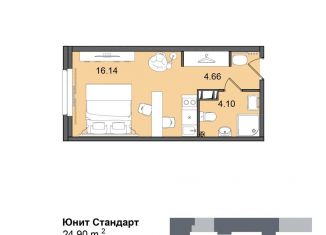 Продаю квартиру студию, 24.9 м2, Санкт-Петербург, метро Купчино, Витебский проспект, 99к1