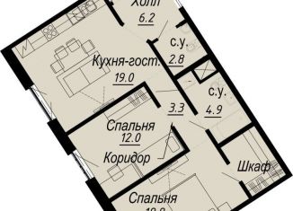 Продаю 2-комнатную квартиру, 68.2 м2, Санкт-Петербург, набережная реки Карповки, 27В, метро Петроградская