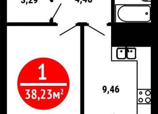 Продается однокомнатная квартира, 38.2 м2, Уфа, Ленинский район