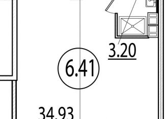 Продажа квартиры студии, 38.1 м2, Санкт-Петербург, Измайловский бульвар, 1к2, муниципальный округ Измайловское