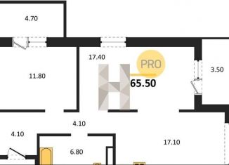 Продаю 2-комнатную квартиру, 65.5 м2, Новосибирск, Дзержинский район, улица Николая Островского, 195/6