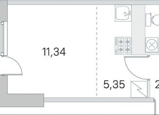 Продаю квартиру студию, 24.8 м2, Санкт-Петербург