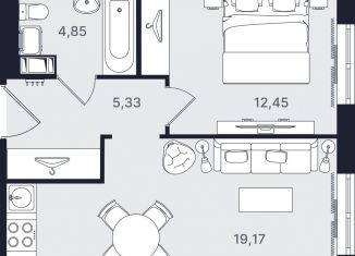 Продается 2-комнатная квартира, 41.8 м2, Санкт-Петербург, метро Проспект Большевиков, проспект Большевиков, уч3