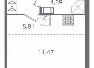 Продажа квартиры студии, 28.6 м2, Санкт-Петербург, муниципальный округ Финляндский