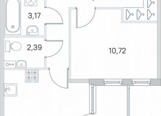 Продаю 1-ком. квартиру, 43.5 м2, посёлок Стрельна, ЖК Любоград