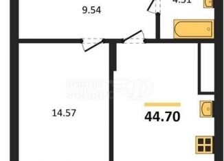 Продам однокомнатную квартиру, 43.1 м2, поселок Малое Исаково