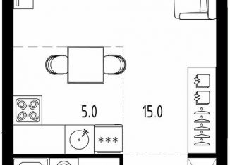 Продаю многокомнатную квартиру, 26.9 м2, рабочий посёлок Заречье