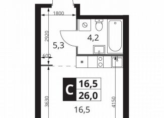 Продается квартира студия, 26 м2, Москва, метро Щёлковская