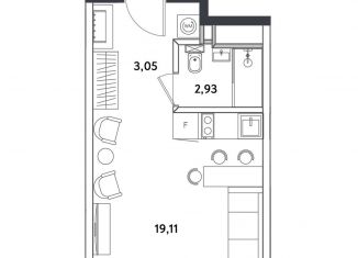 Продам 1-ком. квартиру, 25.6 м2, Москва, Окружной проезд, 10Б, станция Измайлово