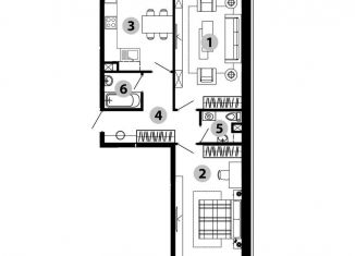 Продается 2-ком. квартира, 60.6 м2, Звенигород