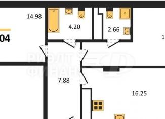 Продается трехкомнатная квартира, 74.1 м2, Калининградская область, улица Старшины Дадаева, 55