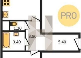 Продажа 1-комнатной квартиры, 47.6 м2, Новосибирск, метро Студенческая, Вертковская улица, 125