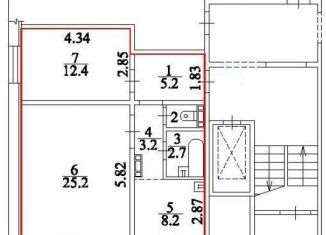 Продажа 2-ком. квартиры, 58 м2, Новосибирск, Октябрьский район, улица В. Высоцкого, 40/2