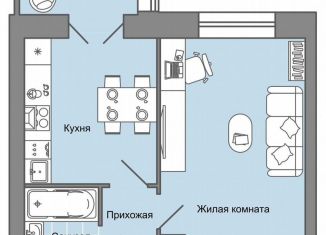 Продам 1-комнатную квартиру, 40 м2, Удмуртия, улица Строителя Николая Шишкина, 11к1