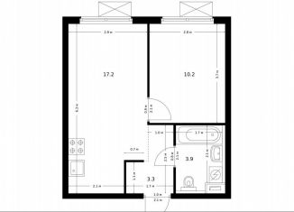 Продается 1-ком. квартира, 34.6 м2, Москва, жилой комплекс Большая Академическая 85, к3.4