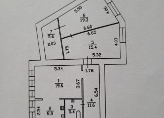 Продам 3-комнатную квартиру, 85.7 м2, Череповец, Олимпийская улица, 36