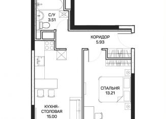 Продам 1-ком. квартиру, 37.8 м2, Москва, метро Медведково, улица Корнейчука, 27