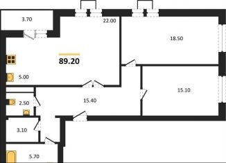 Продается 2-ком. квартира, 89.2 м2, Воронеж, Центральный район, улица Загоровского, 9/2