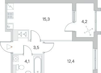 Продажа 1-ком. квартиры, 37.8 м2, посёлок Шушары, улица Нины Петровой, 8к1