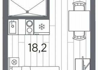 Продажа квартиры студии, 22 м2, Санкт-Петербург, метро Автово, проспект Стачек, 62Б